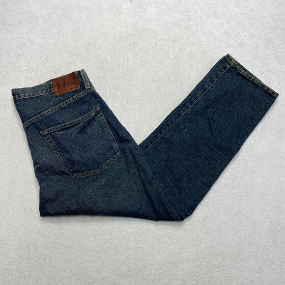 Polo Ralph Lauren Jeans Men's 34 Dark Blue Denim Straight Leg Actual 35 x 30